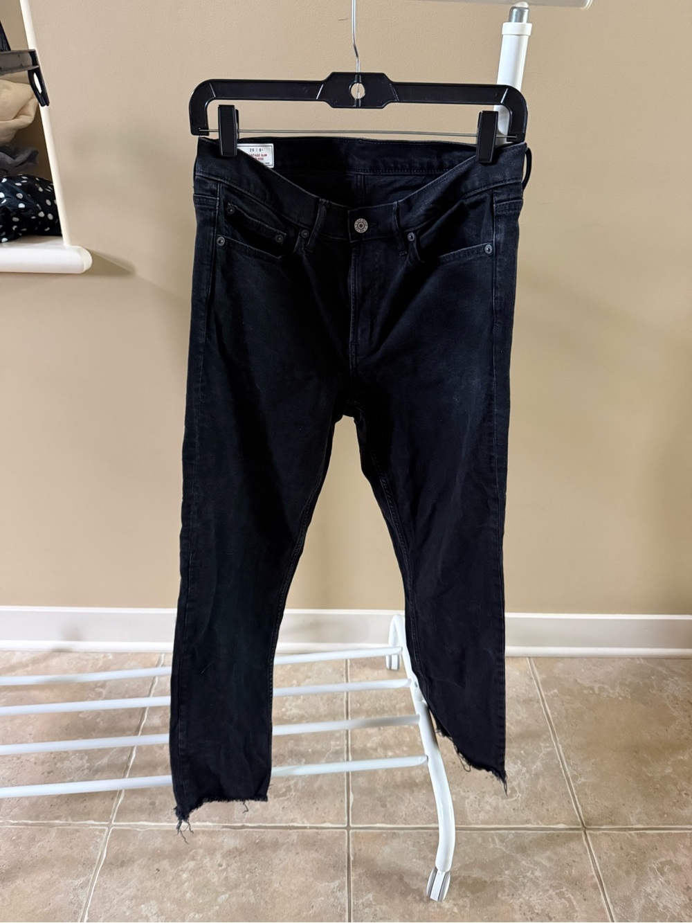 Black Mid-Rise Skinny Jeans